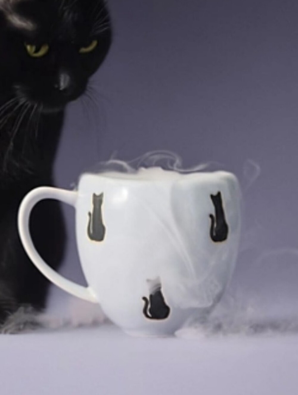 NWT Anthropologie Vesper Mug - Blue Cat